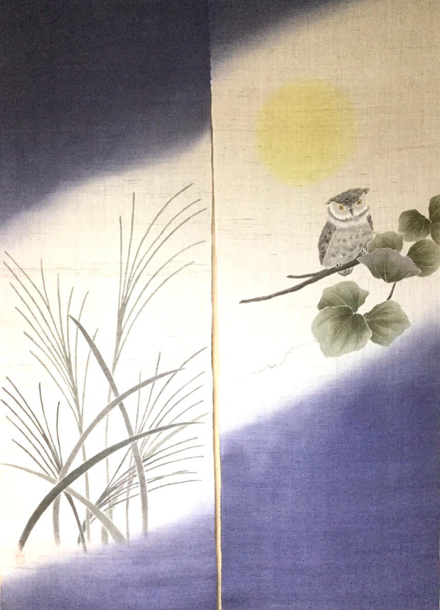 月夜の晩に(フクロウ)